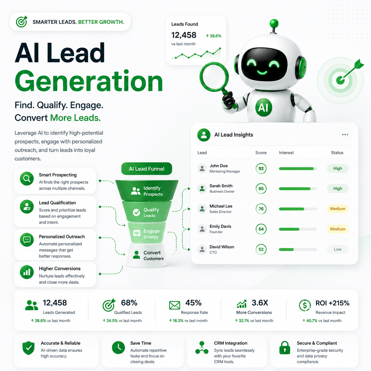 AI Lead Generation Mockup