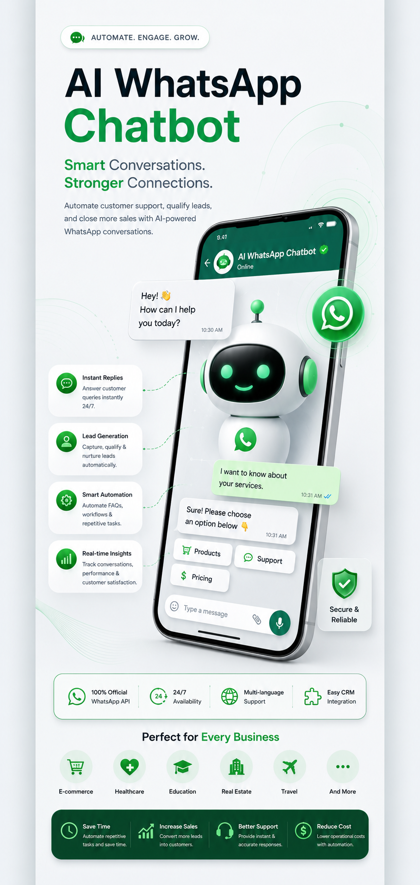 AI WhatsApp Mockup